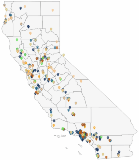 All Bond BHCIP and BHCIP Awardees Map